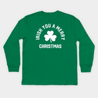 Irish You A Merry Christmas #1 Kids Long Sleeve T-Shirt